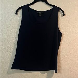 St. John Black Tank Top